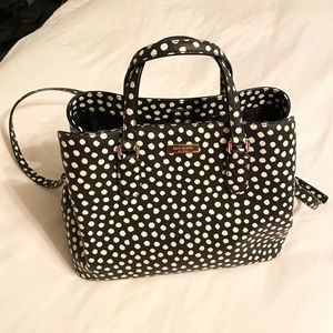 Kate Spade Black and White Polka Dot Handbag